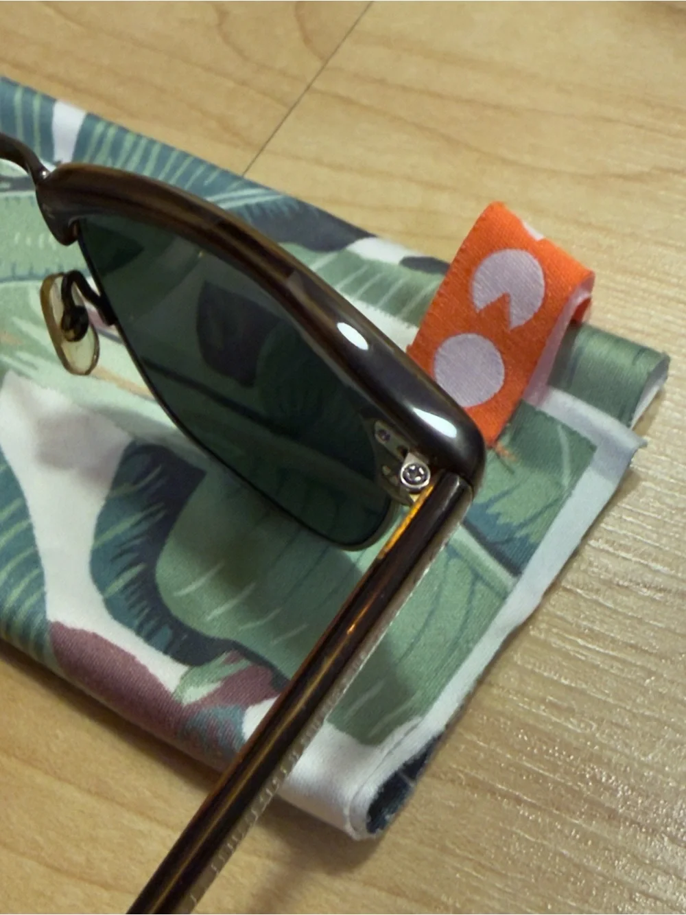 Garrett Leight Lincoln 48 Sunglasses - Brandy Tortoise/Antique Gold/Pure G15